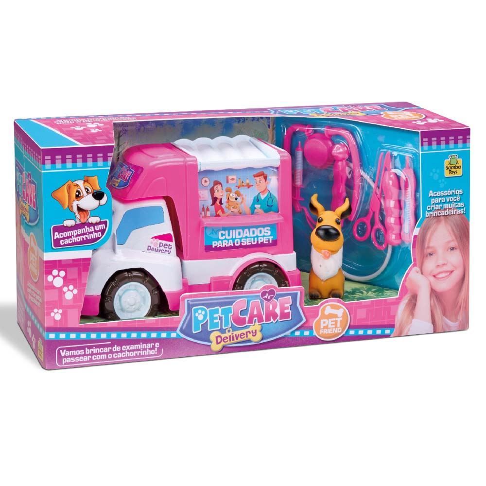 Carrinho Veterinária Pet Care Delivery Samba Toys - 0133