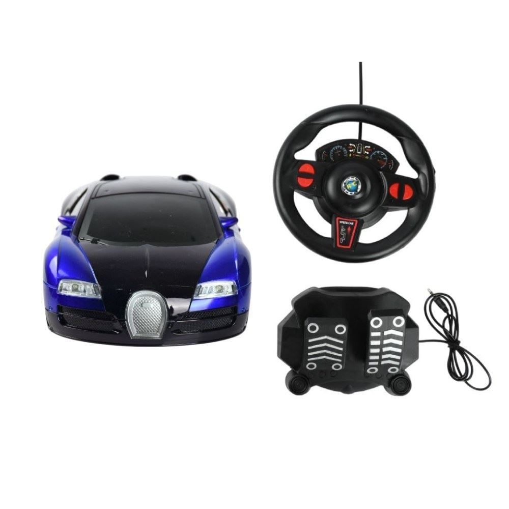 Carro Azul com Controle Remoto e Pedal Havan Toys - HBR0907