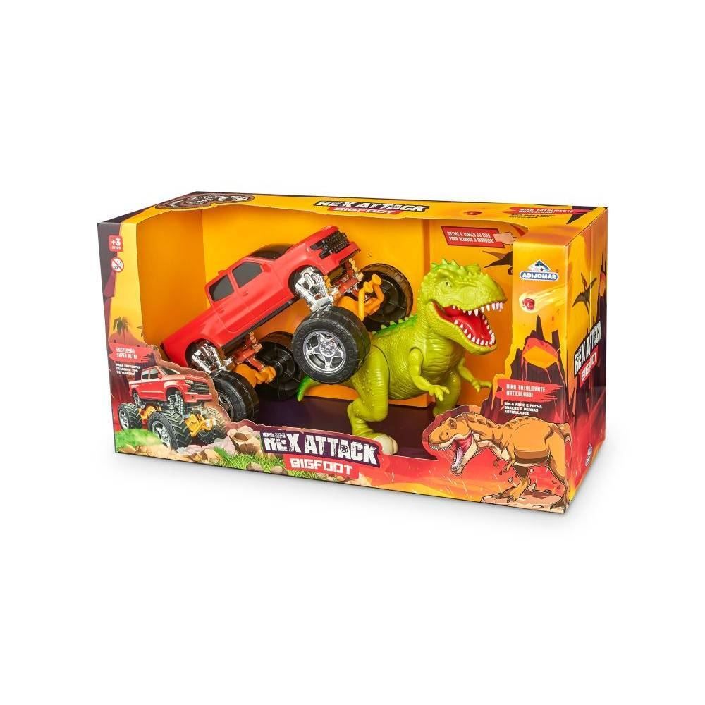 Carro Bigfoot Rex Attack Dino Adijomar - 956