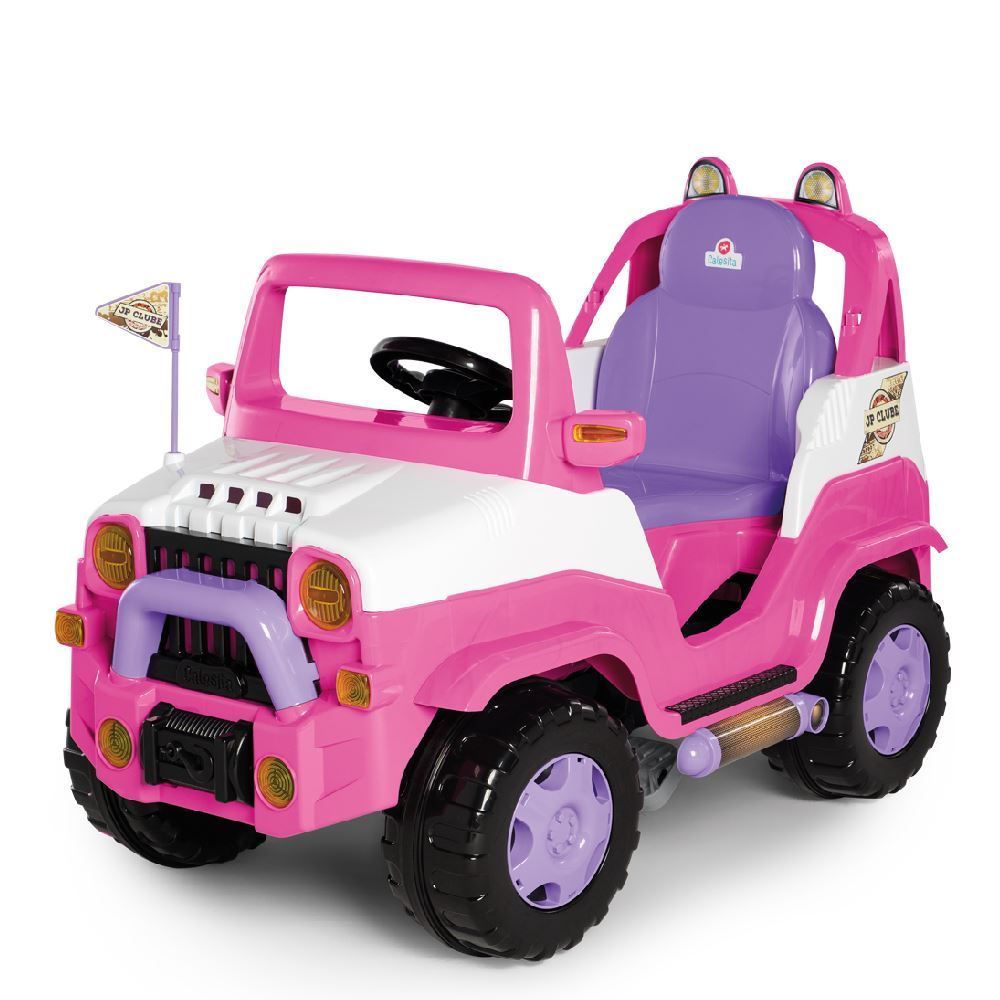 Carro Calesita Diipi Rosa Passeio E Pedal - 1028
