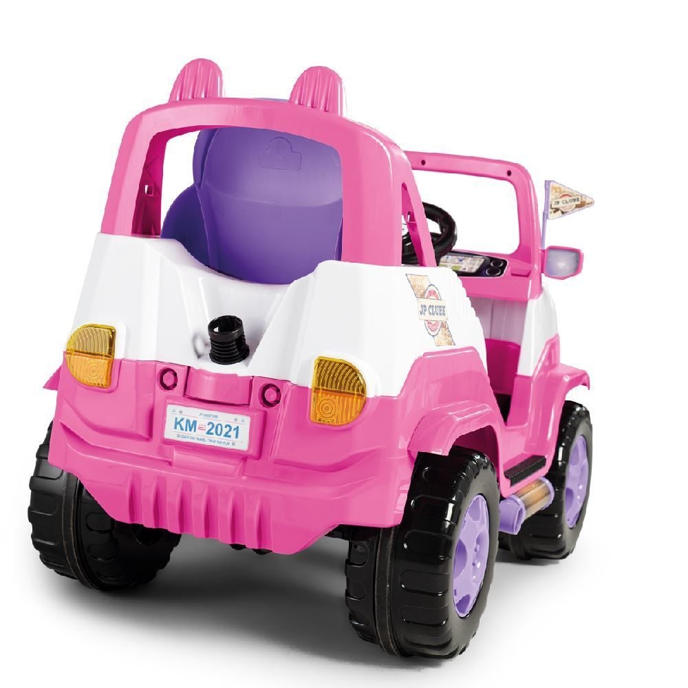 Carro Calesita Diipi Rosa Passeio E Pedal - 1028