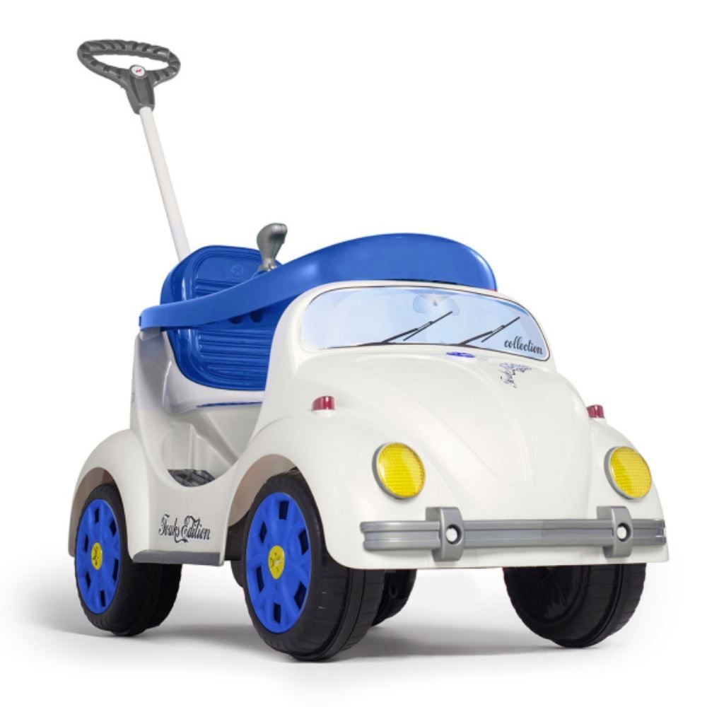 Carro Calesita Fouks Passeio E Pedal Branco/Azul - 1052