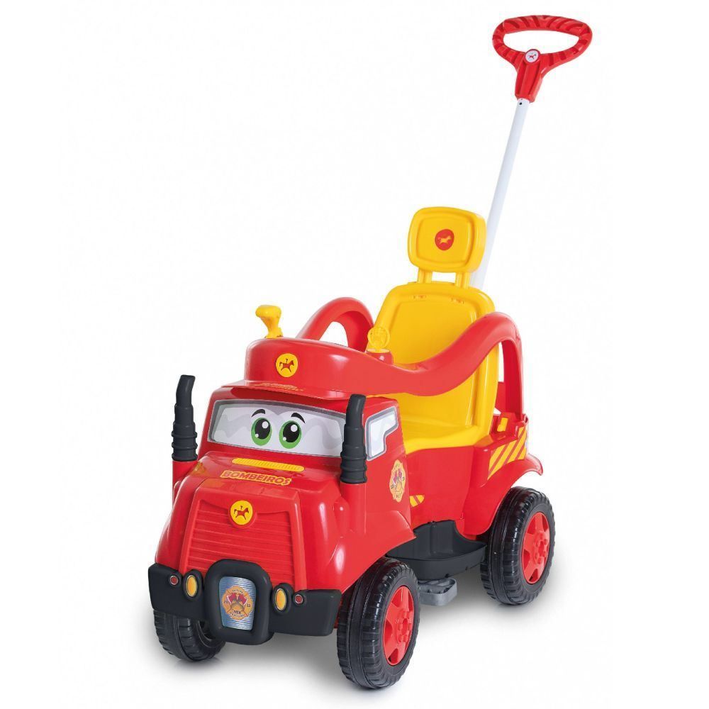 Carro Calesita Mktruck Bombeiro Passeio E Pedal - 979