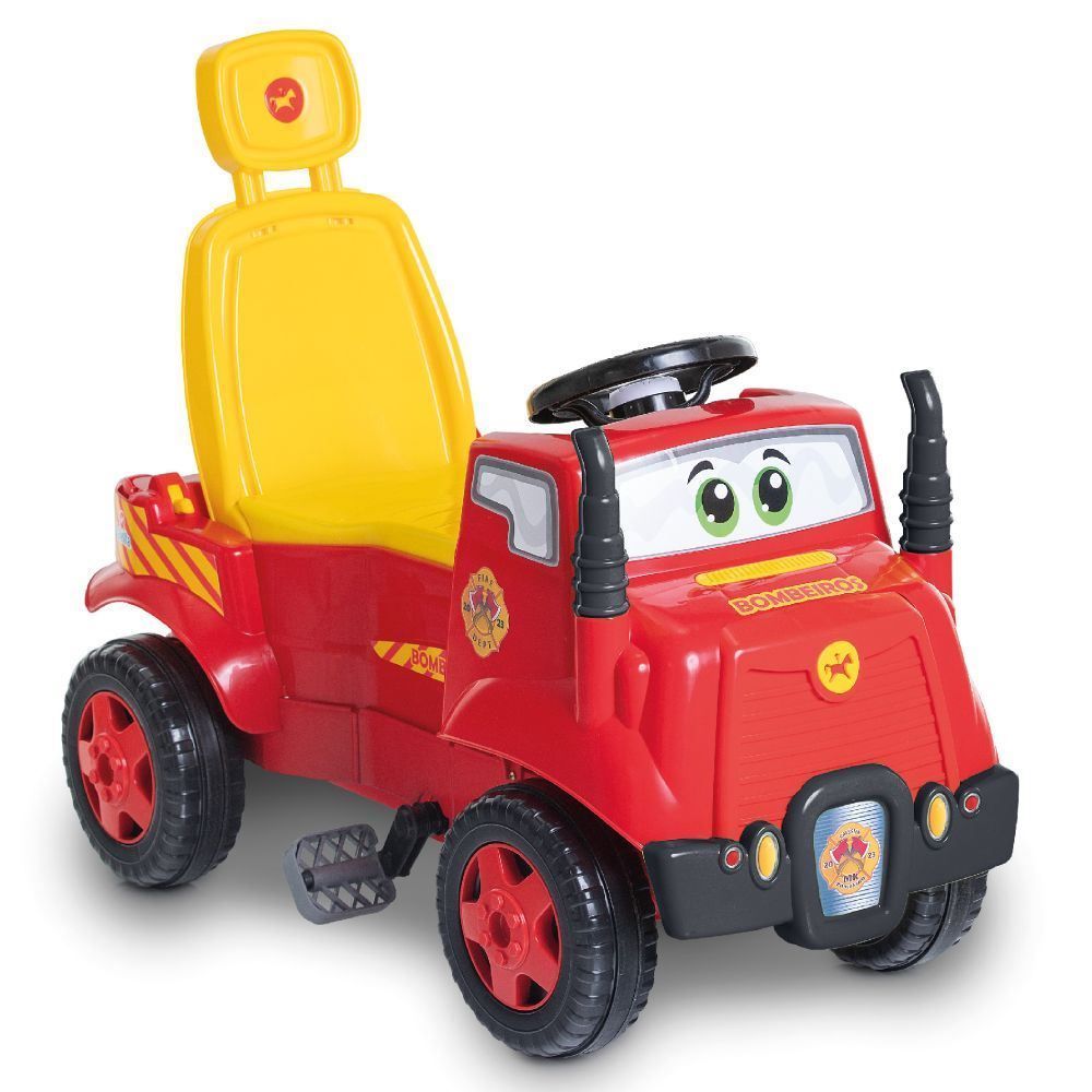 Carro Calesita Mktruck Bombeiro Passeio E Pedal - 979