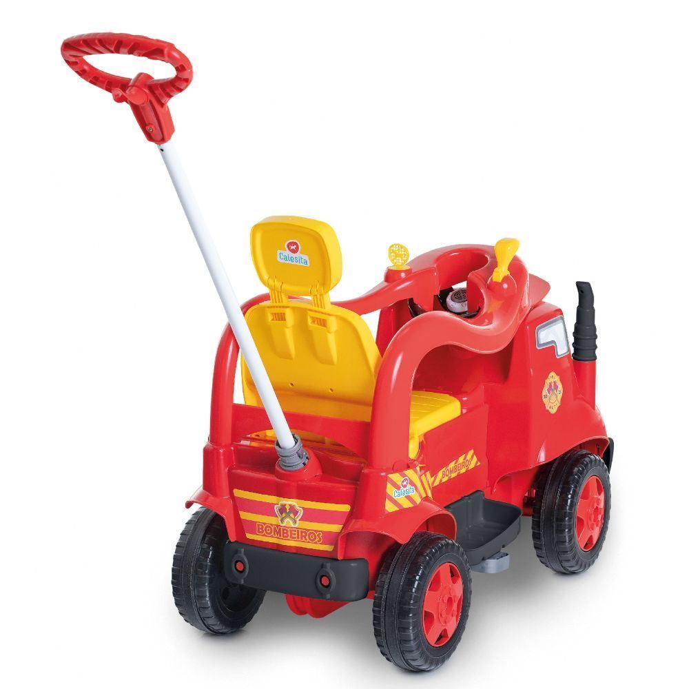 Carro Calesita Mktruck Bombeiro Passeio E Pedal - 979