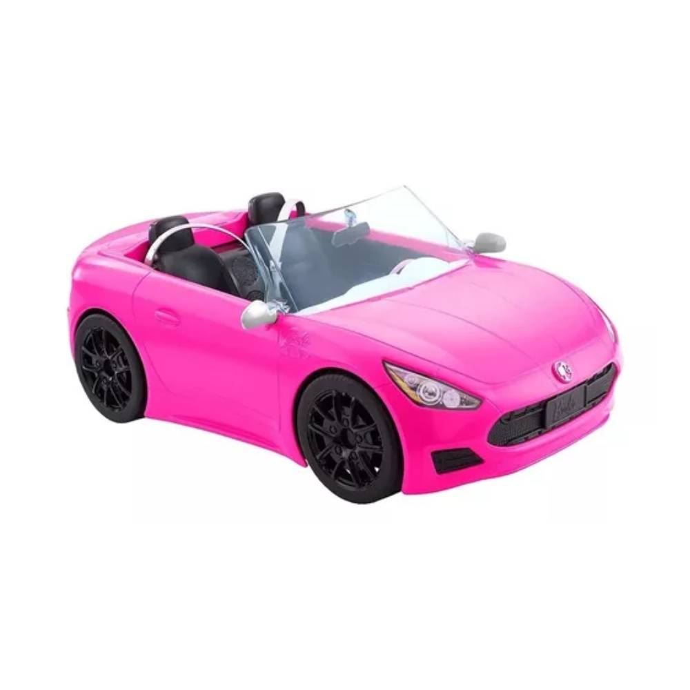 Carro Conversível Rosa 2 Lugares Barbie Mattel - HBT92
