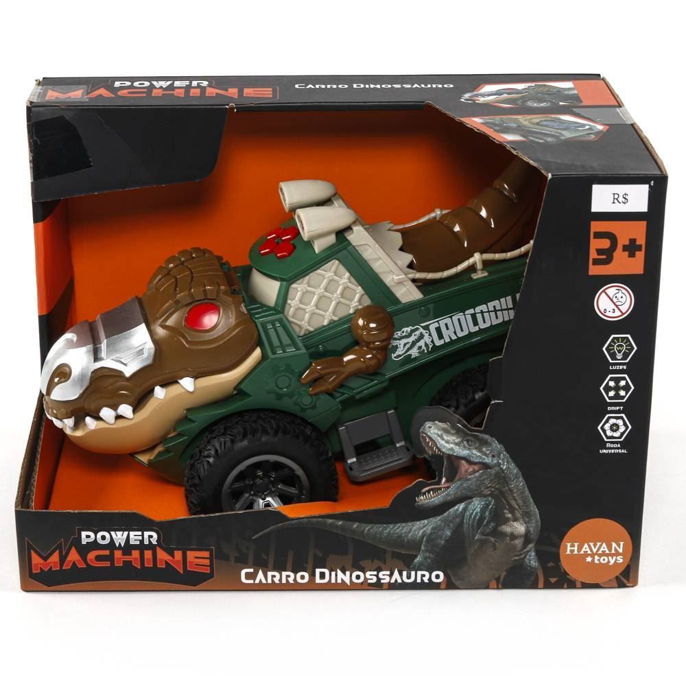Carro Dinossauro Power Machine Havan Toys - HBR0648