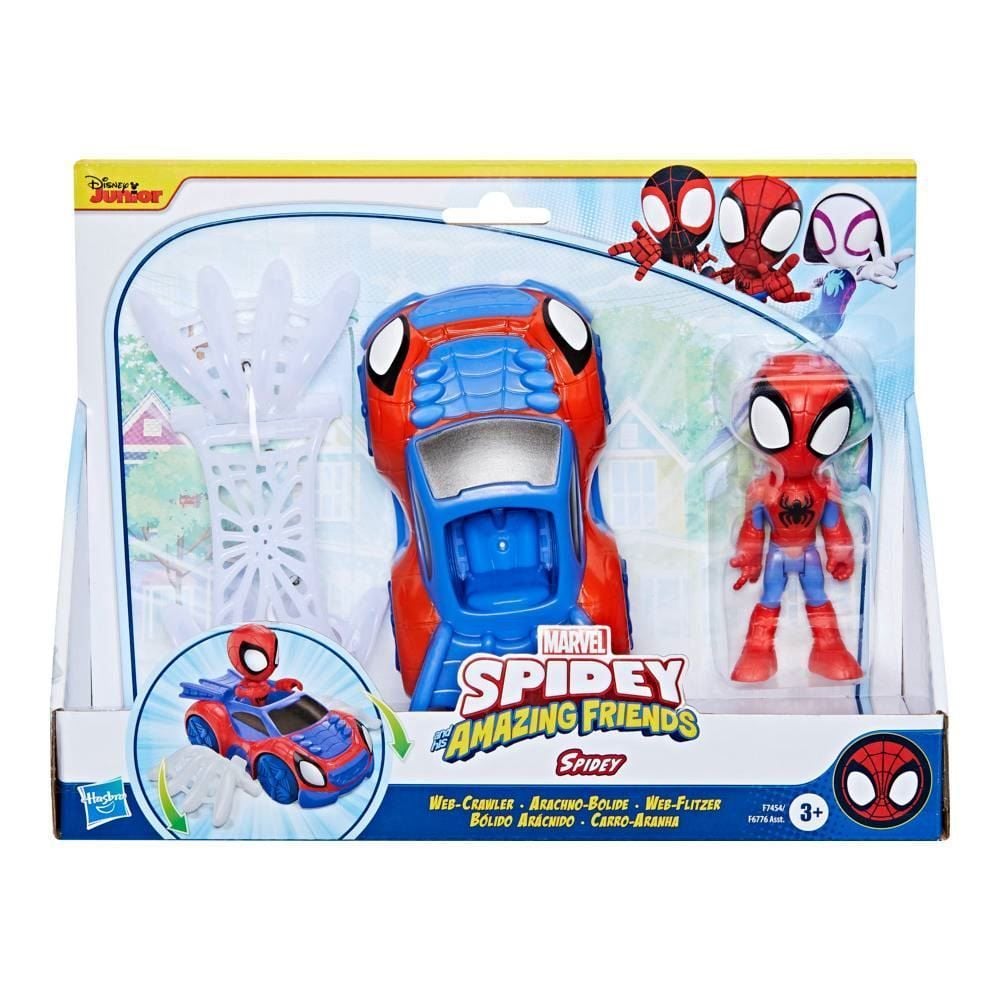 Carro E Boneco Homem-Aranha Spidey Hasbro - F7454