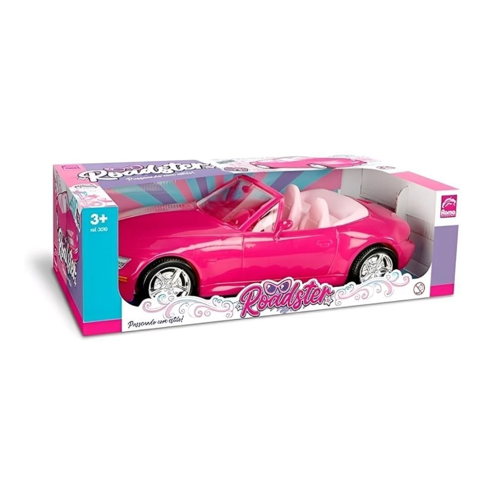 Carro Rosa Roadster Roma Brinquedos - 3010