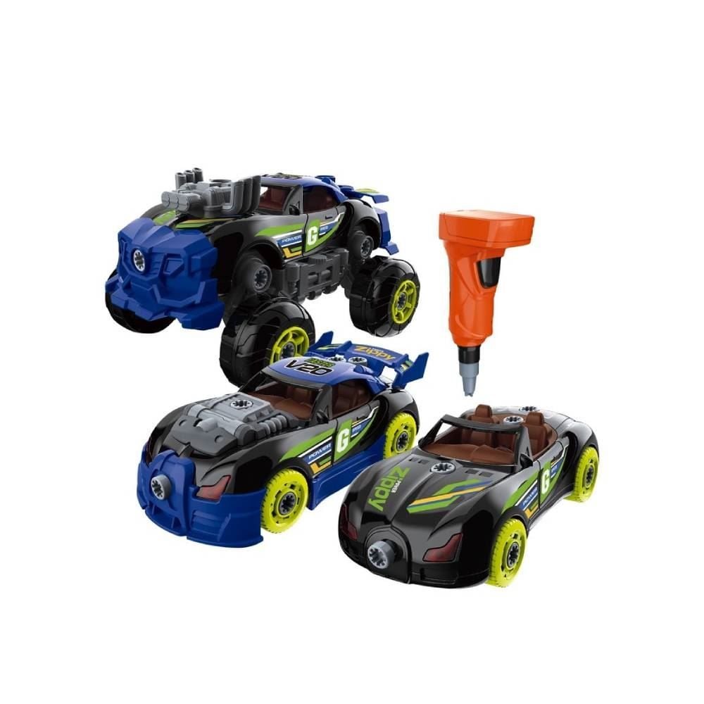 Carro Turbo Tools Mustang Preto 3 Em 1 Multikids - BR2164