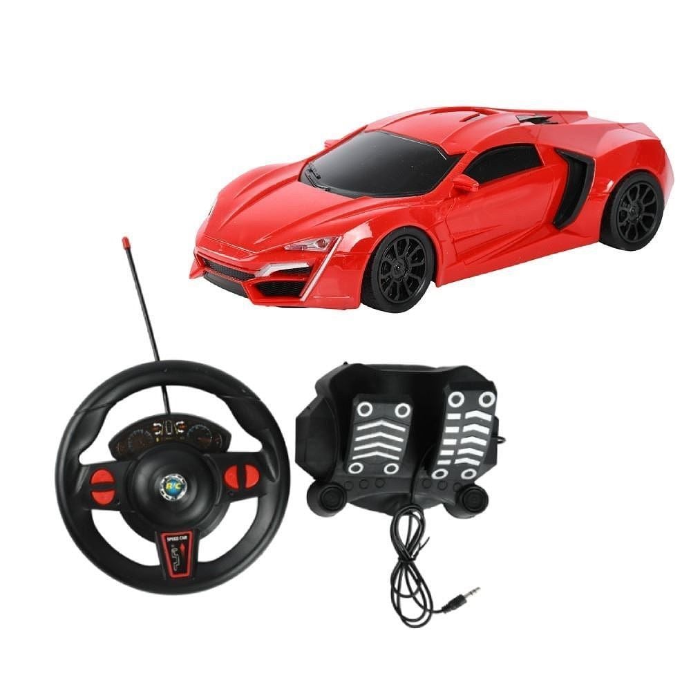 Carro Vermelho com Controle Remoto e Pedal Havan Toys - HBR0908