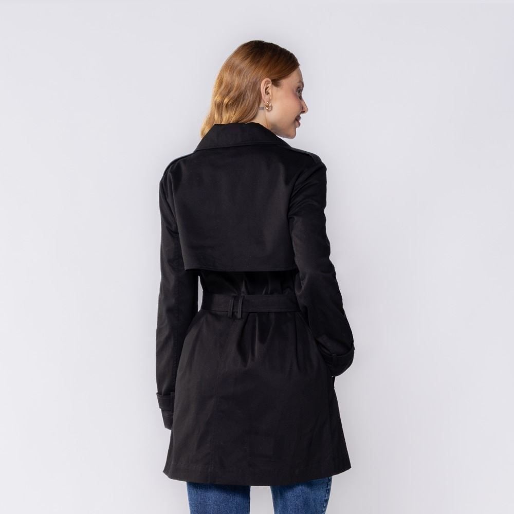 Casaco Feminino Com Cinto E Botões Patricia Foster