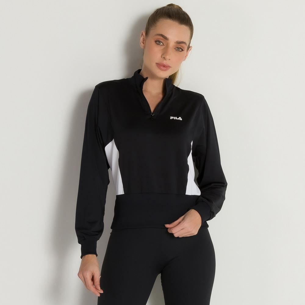Casaco Moletinho Sports Zip Leve Fila