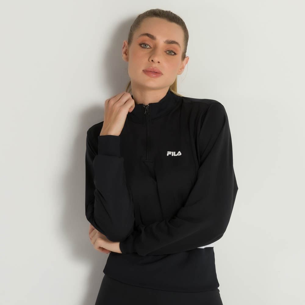 Casaco Moletinho Sports Zip Leve Fila