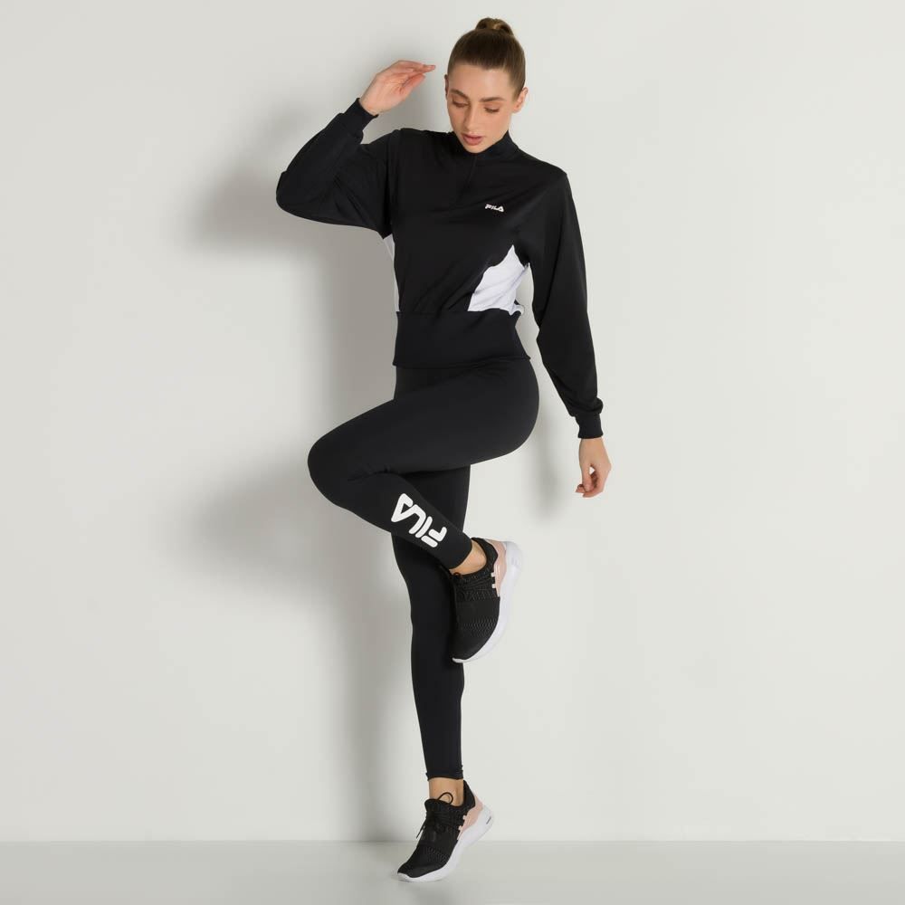 Casaco Moletinho Sports Zip Leve Fila