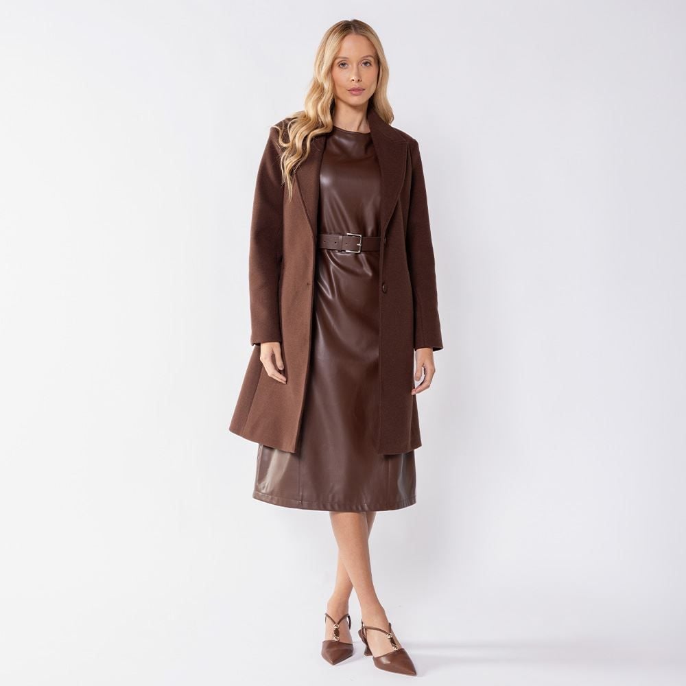 Casaco Sobretudo Feminino De Lã Patricia Foster