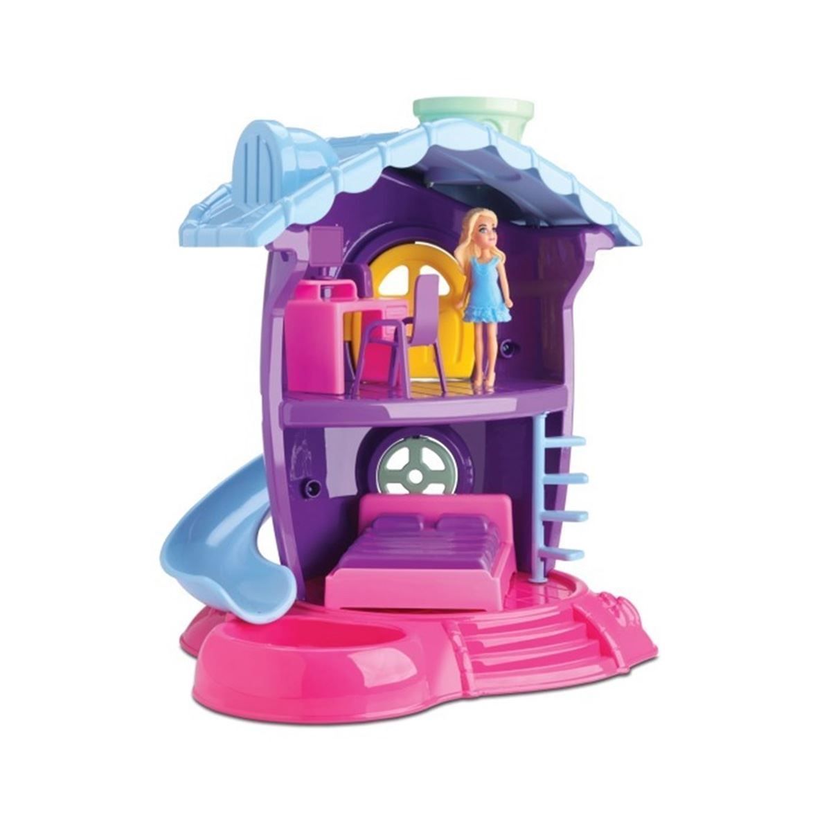 Casinha Boneca Quarto Judy 219 Samba Toys - Rosa