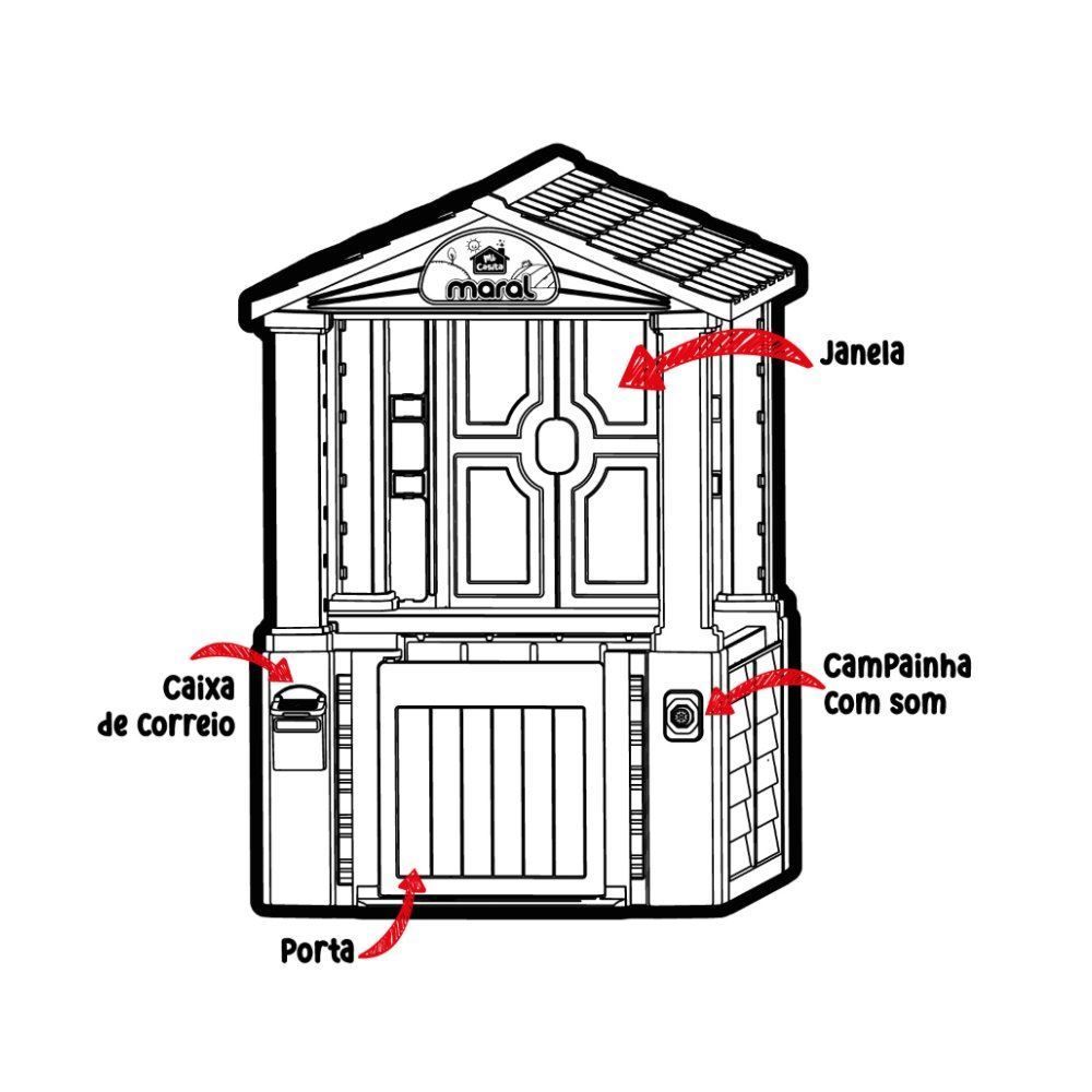 Casinha de Brinquedo Mi Casita Maral - Rosa