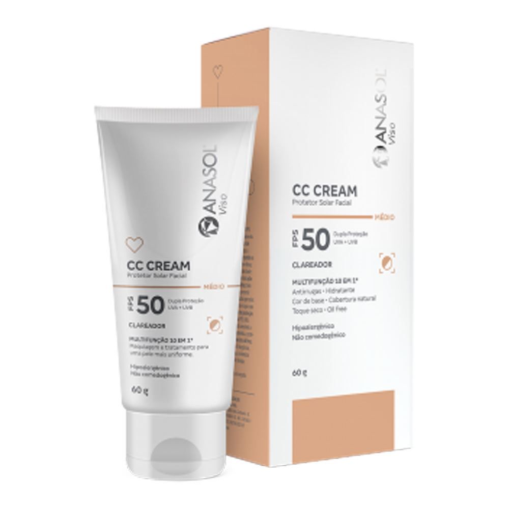Cc Cream Facial Fps50 Anasol - 60g