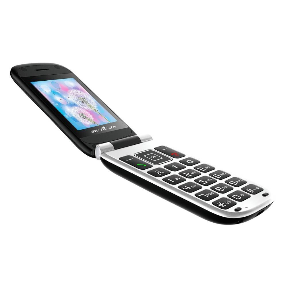 Celular Britânia Flip Dual Chip Bce03 - Preto