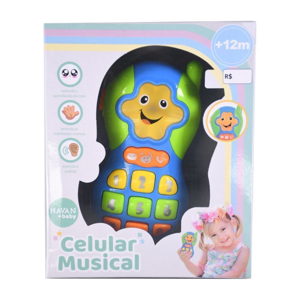 Celular Musical Verde Havan Toys - HBR0420