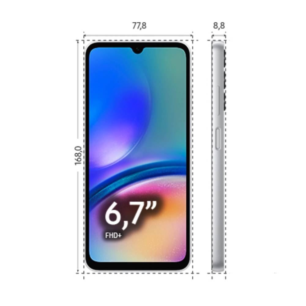 Celular Smartphone Galaxy A05s 4G Octacore 6Gb Ram 128Gb - Prata