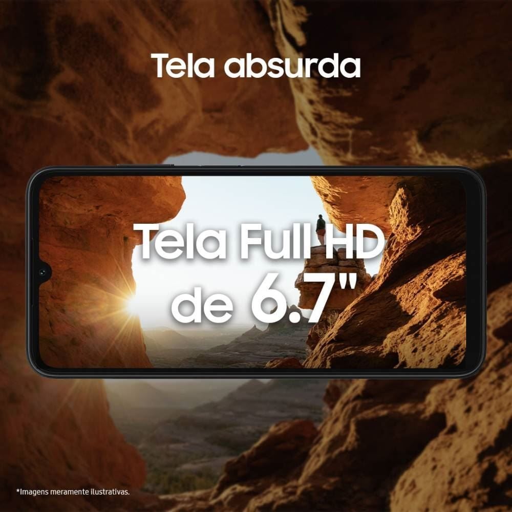 Celular Smartphone Galaxy A05s 4G Octacore 6Gb Ram 128Gb - Preto