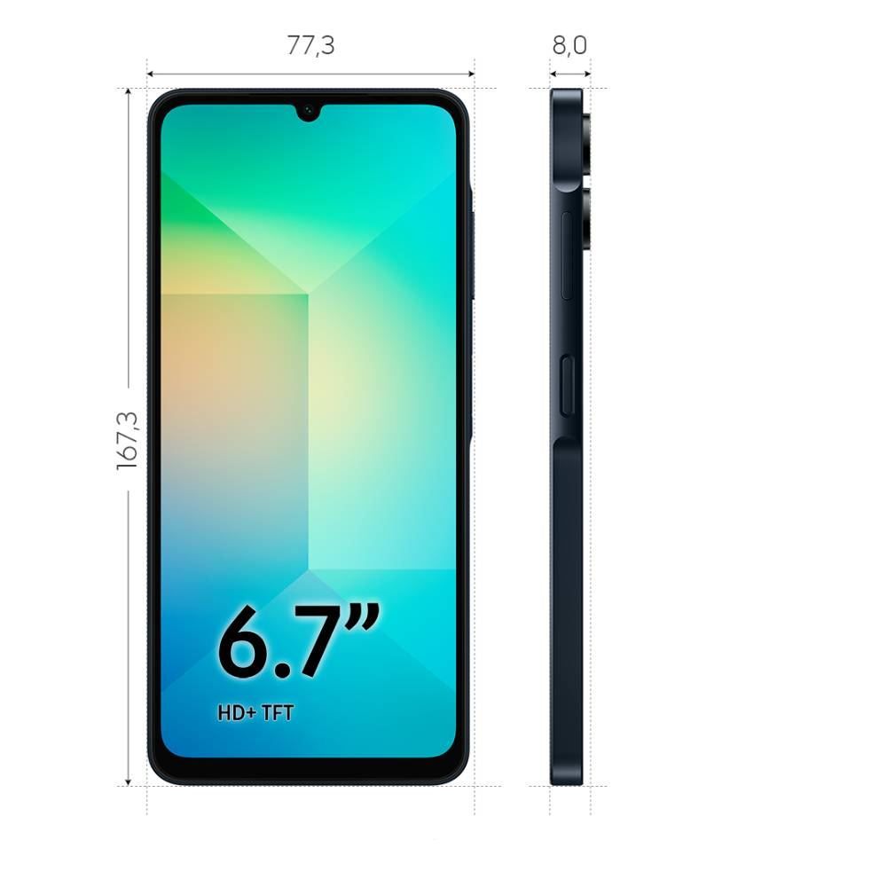 Celular Smartphone Galaxy A06 4G Octa Core 4Gb Ram 128Gb - Azul Escuro