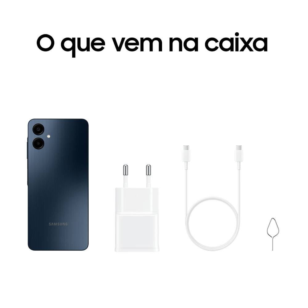 Celular Smartphone Galaxy A06 4G Octa Core 4Gb Ram 128Gb - Azul Escuro