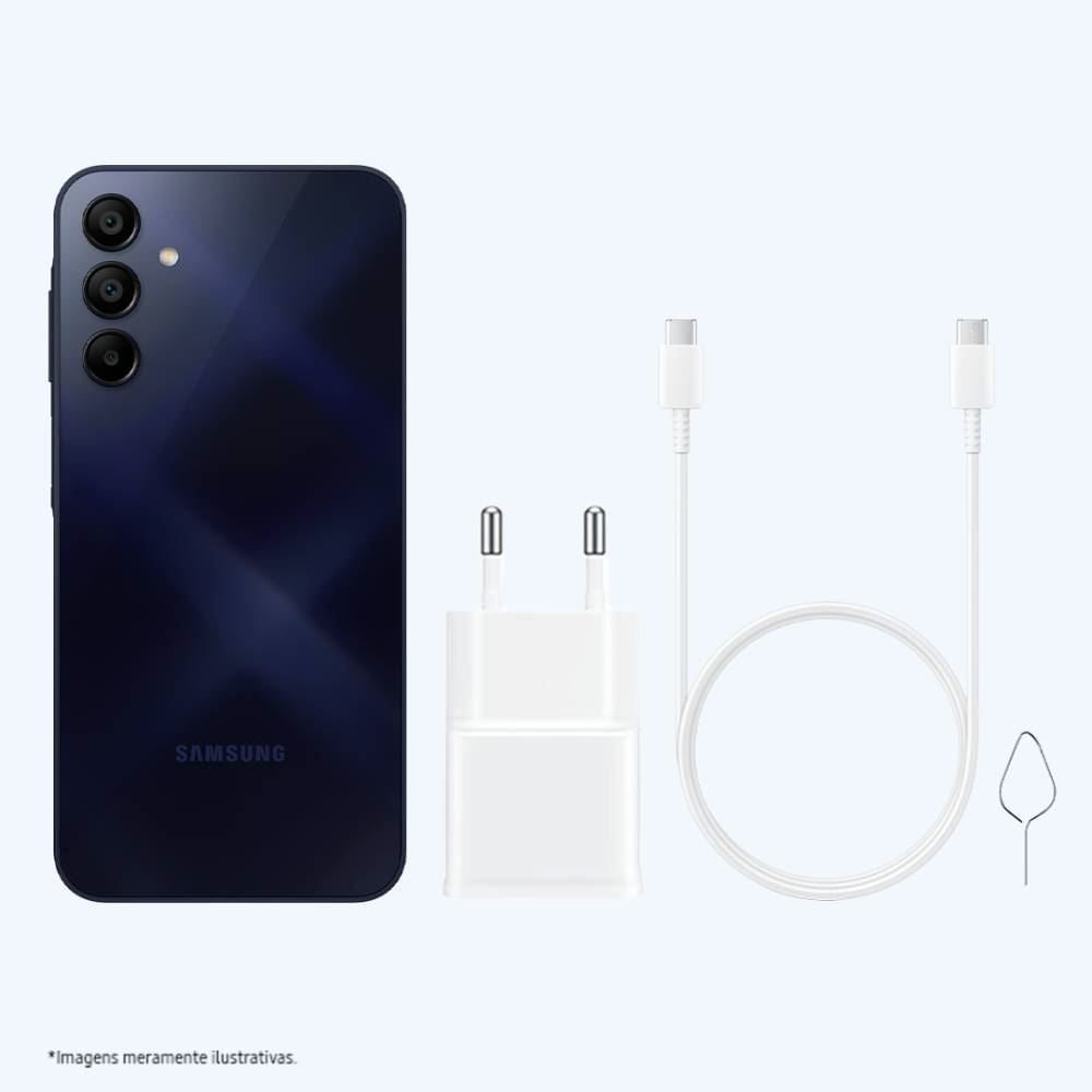 Celular Smartphone Galaxy A15 Lte 4G Octacore 4Gb Ram 128Gb - Azul escuro