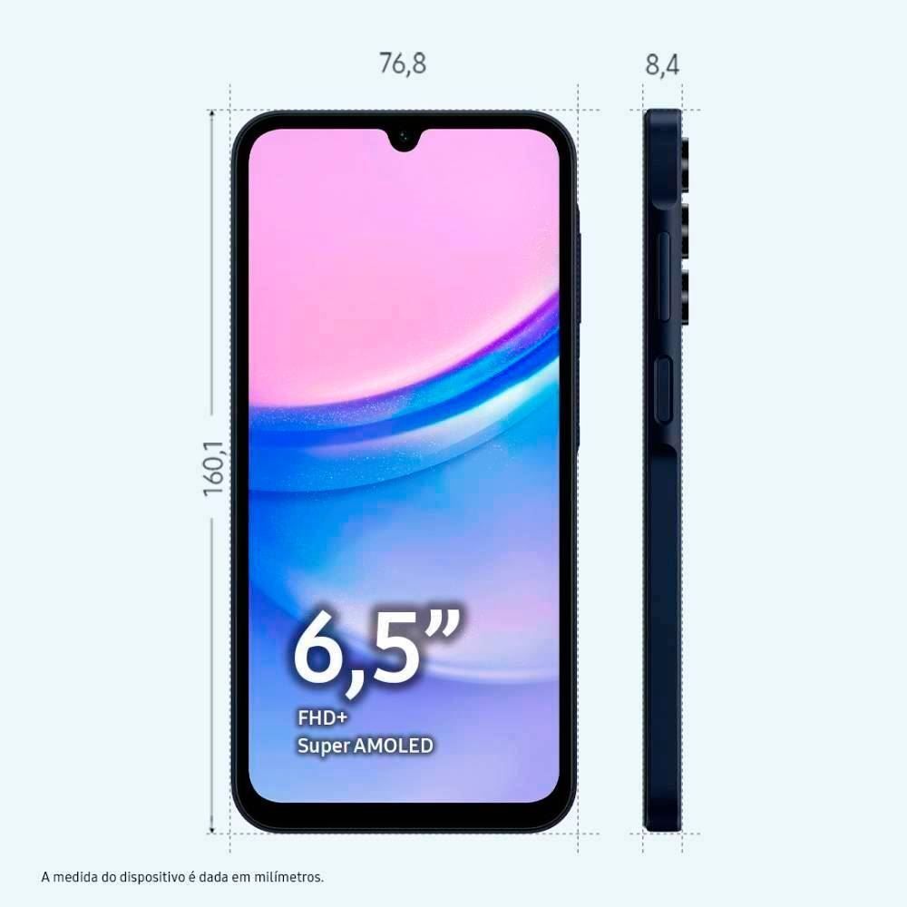 Celular Smartphone Galaxy A15 Lte 4G Octacore 8Gb Ram 256Gb - Azul escuro