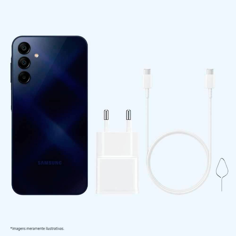 Celular Smartphone Galaxy A15 Lte 4G Octacore 8Gb Ram 256Gb - Azul escuro