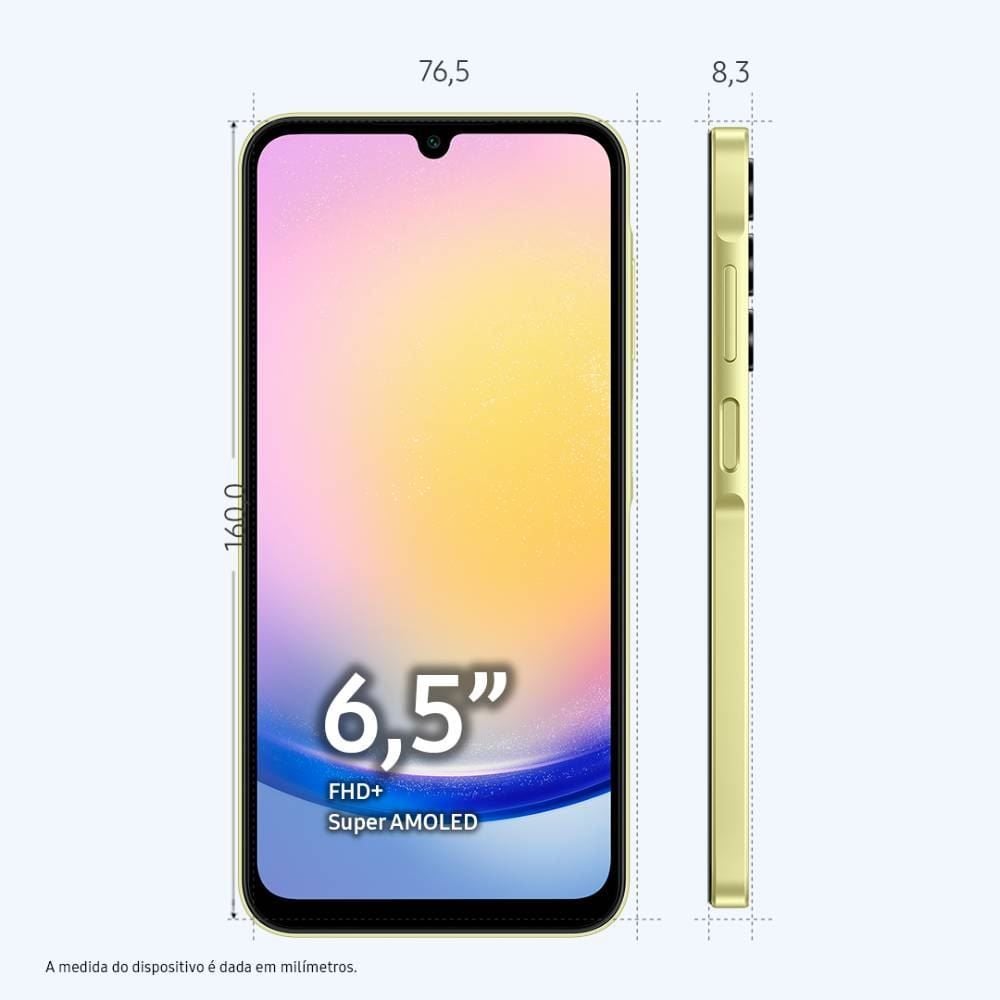Celular Smartphone Galaxy A25 5G Octacore 8Gb Ram 256Gb - Verde claro