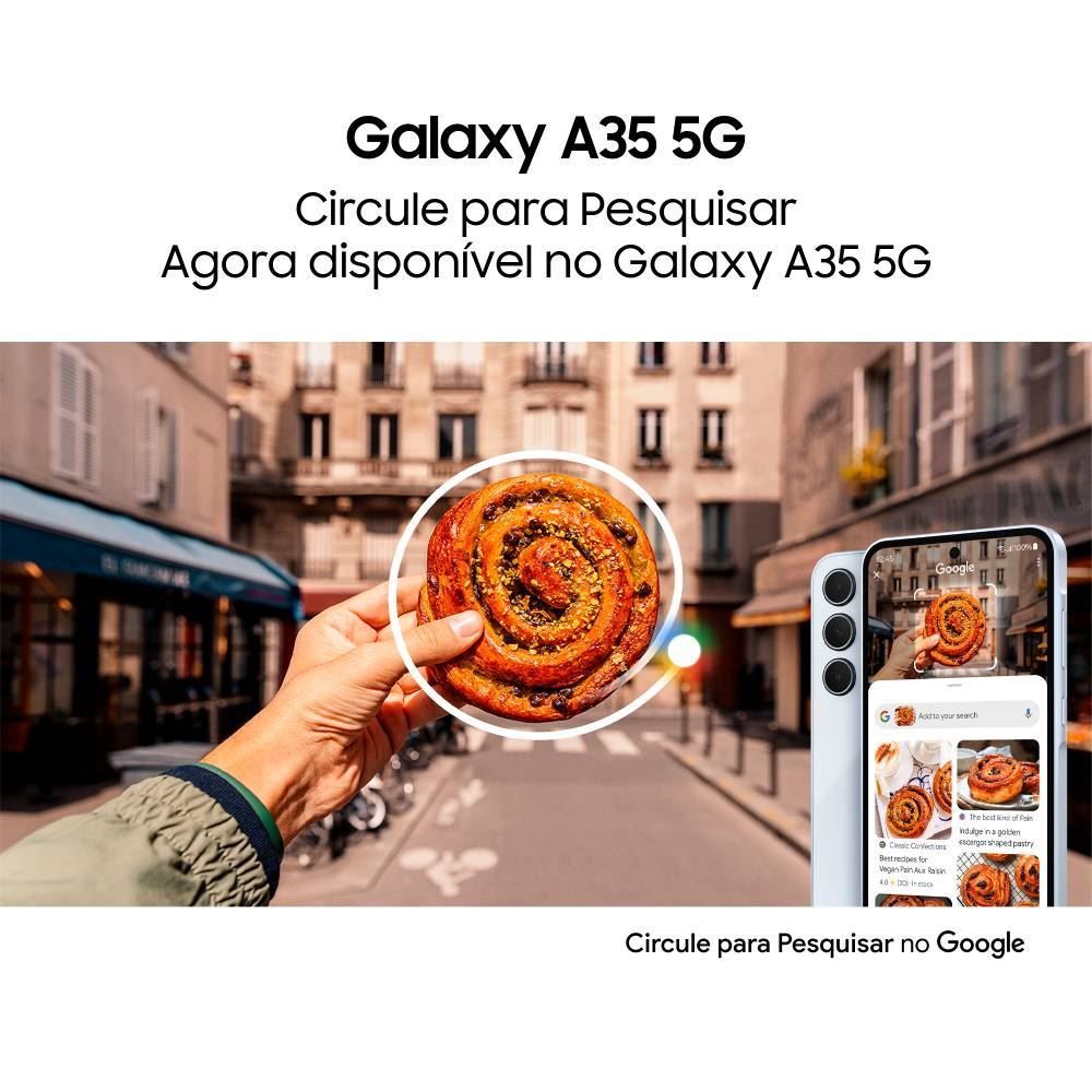 Celular Smartphone Galaxy A35 5G Octacore 6Gb Ram 128Gb - Azul Claro