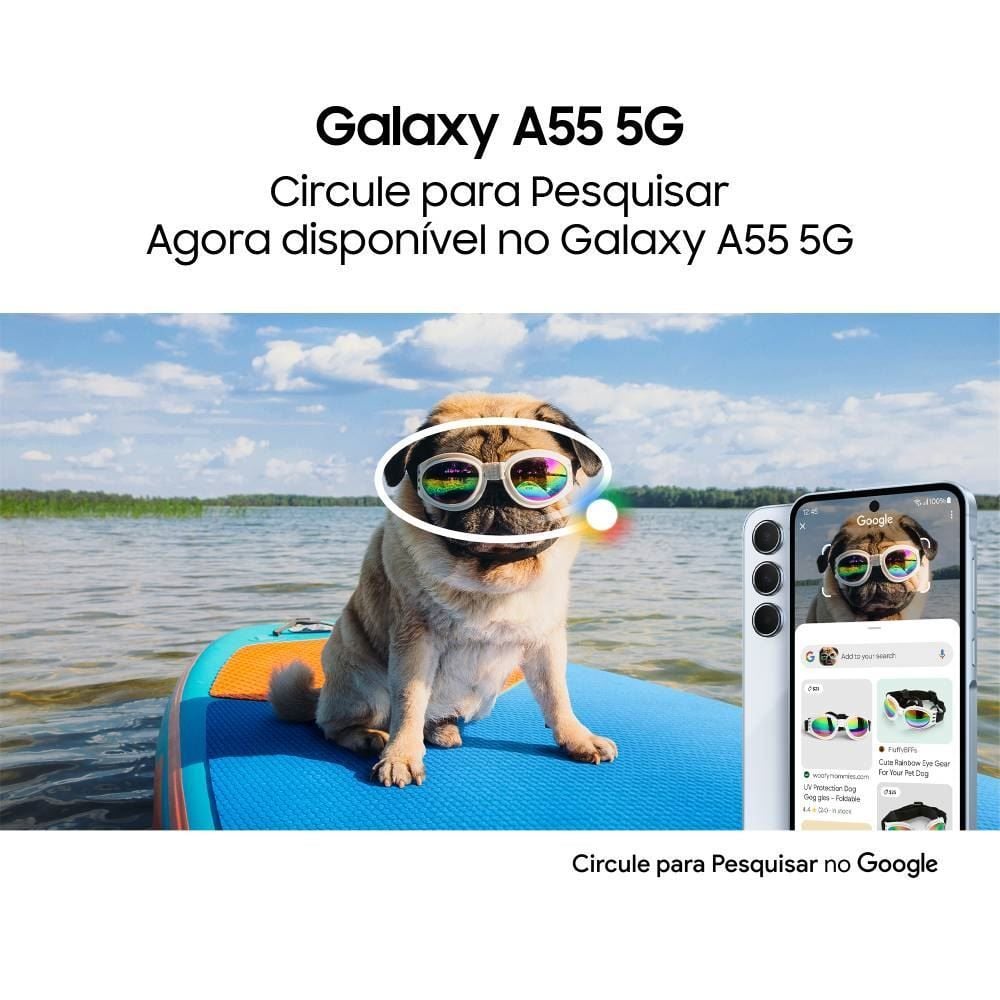 Celular Smartphone Galaxy A55 5G Octacore 8Gb Ram 128Gb - Azul Escuro