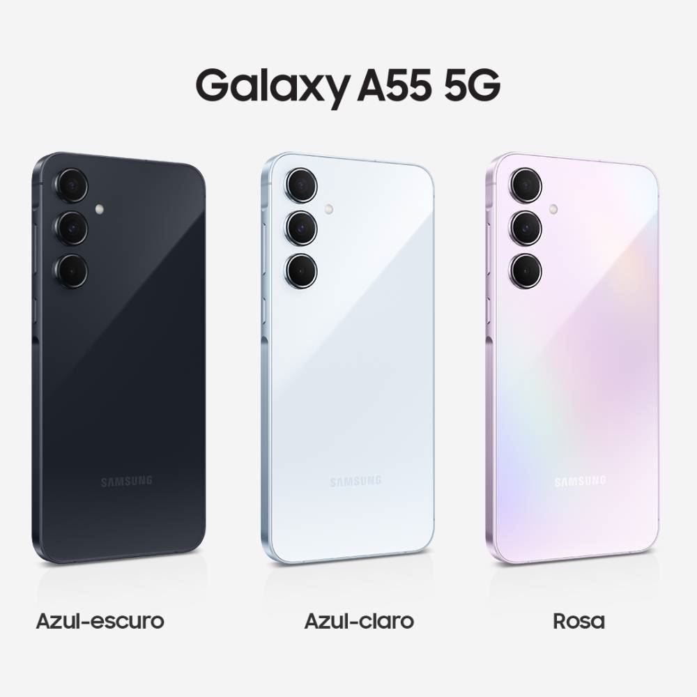 Celular Smartphone Galaxy A55 5G Octacore 8Gb Ram 128Gb - Azul Claro