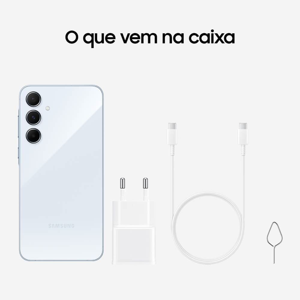 Celular Smartphone Galaxy A55 5G Octacore 8Gb Ram 128Gb - Azul Claro