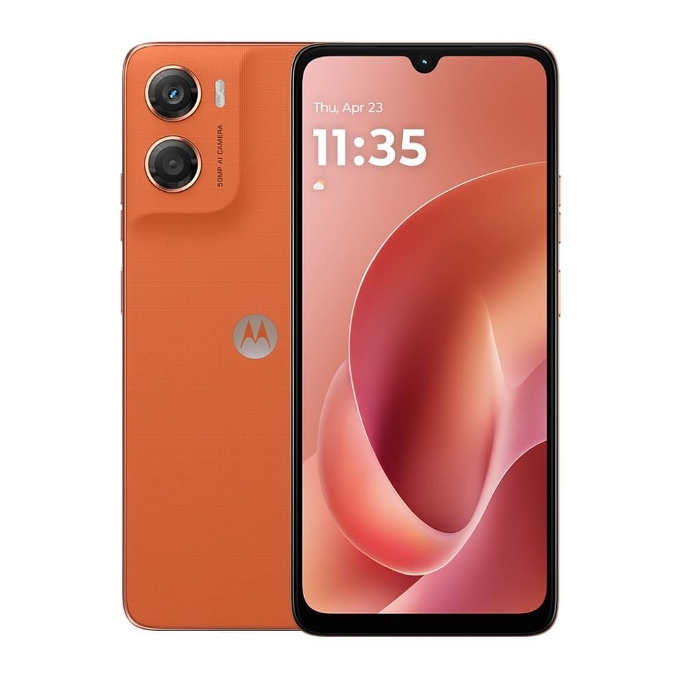 Celular Smartphone Motorola Moto G06 4G 128Gb 4Gb Ram - LARANJA
