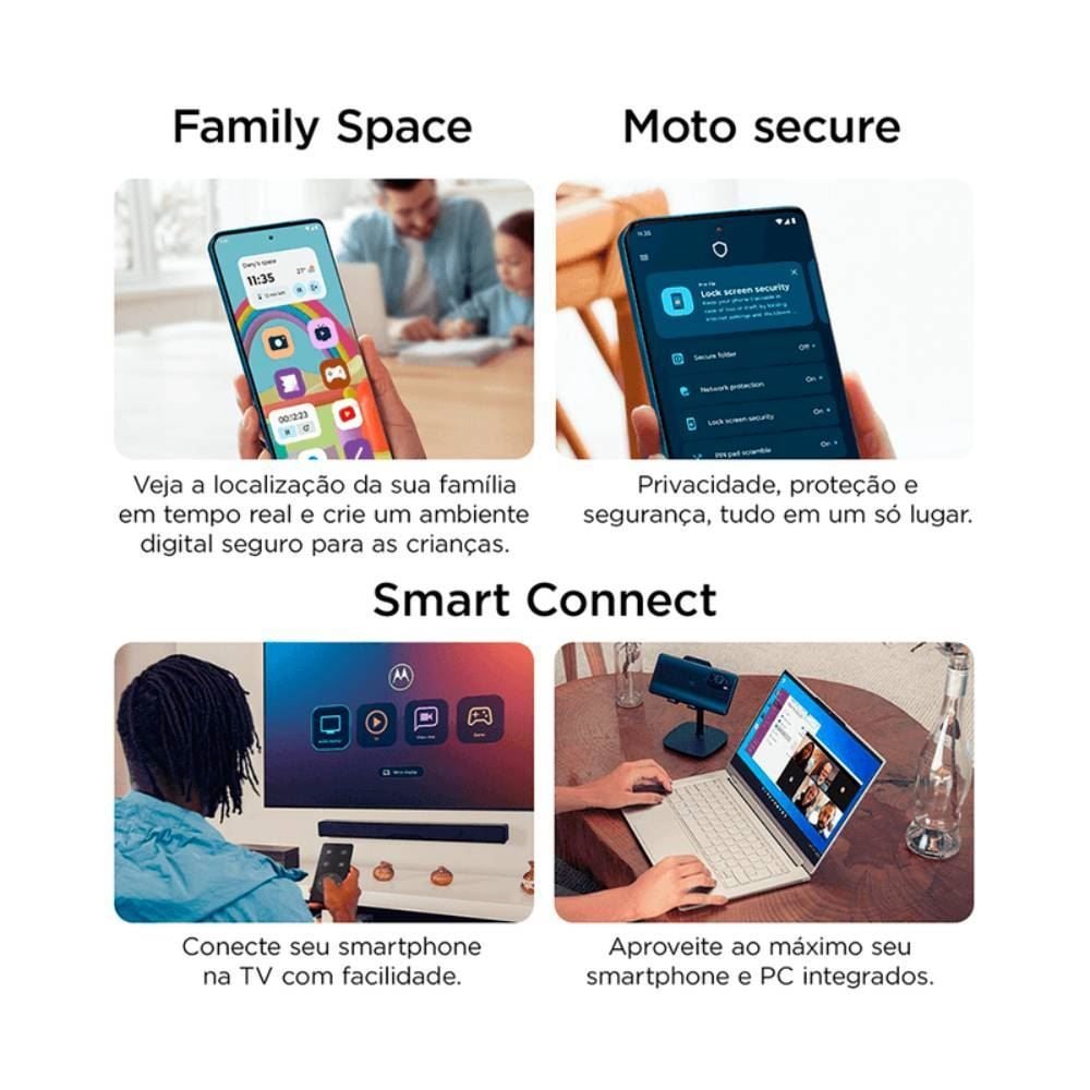 Celular Smartphone Motorola Moto G35 5G 256Gb - Cinza