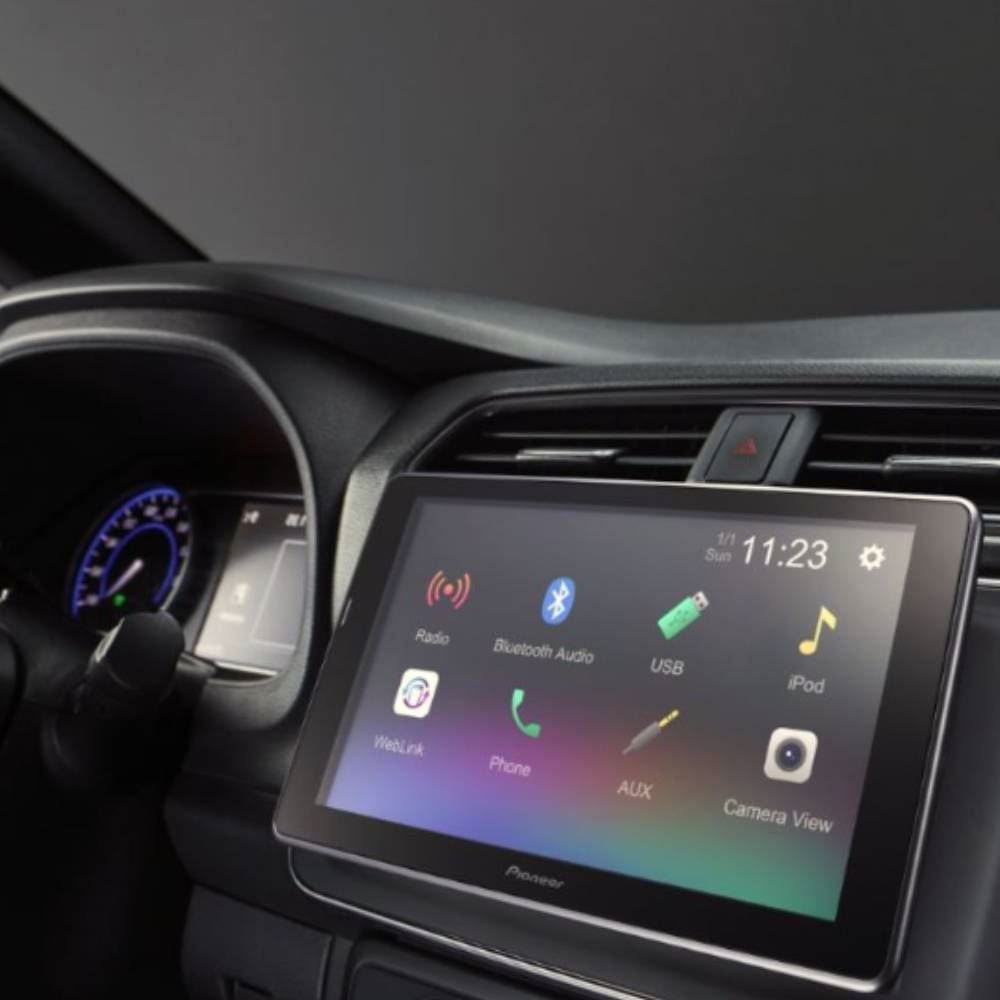 Central Multimídia Receiver Com Tela Flutuante 9” Bluetooth Dmh-Af555bt - 2-DIN