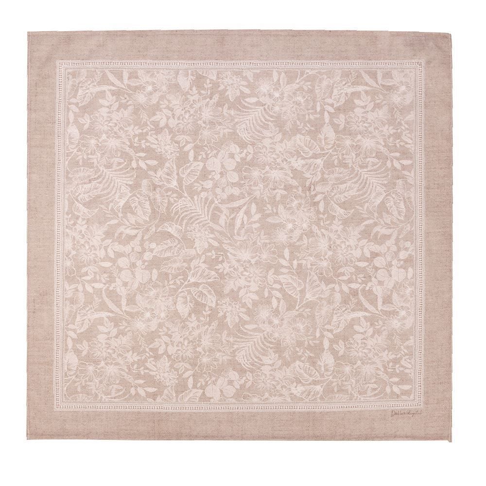 Centro de Mesa 78X78 cm Clean Renova Dohler - Alana Bege