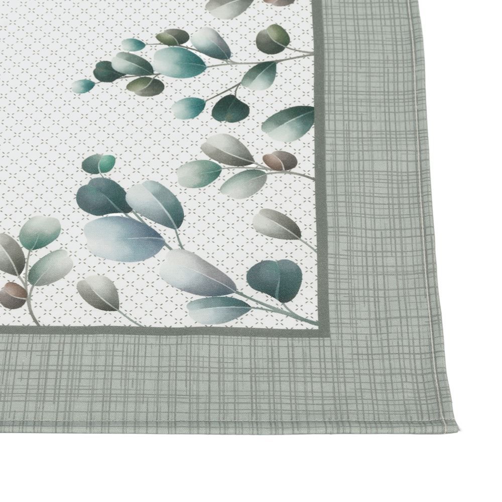 Centro de Mesa 78X78 cm Clean Renova Dohler - Folhas Verdes