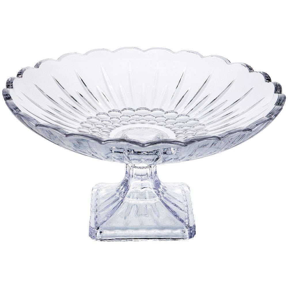 Centro De Mesa Com Pé Cristal L'hermitage 32,7Cm - Glasgow