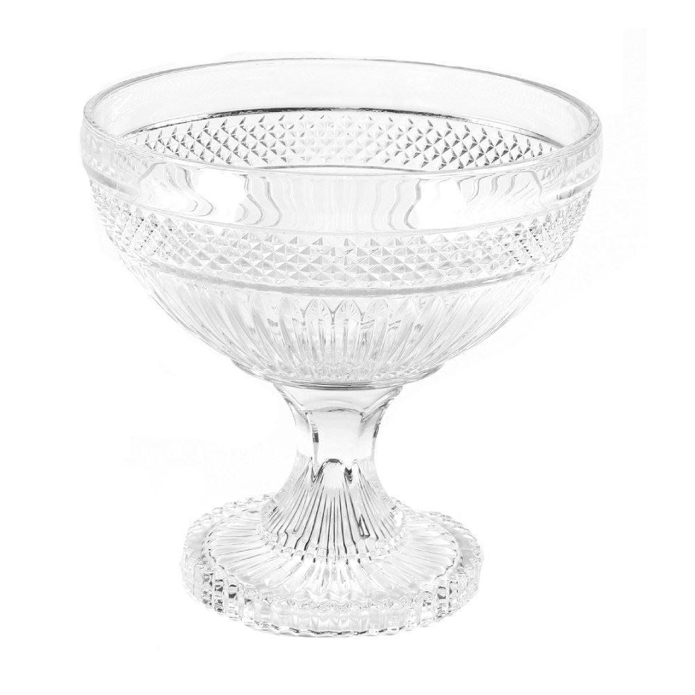 Centro De Mesa Com Pé De Vidro L'hermitage 21,5Cm - Palace