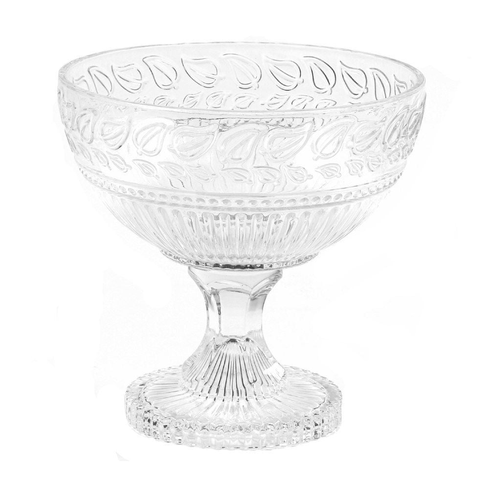 Centro De Mesa Com Pé De Vidro L'hermitage 21,5Cm - Republic