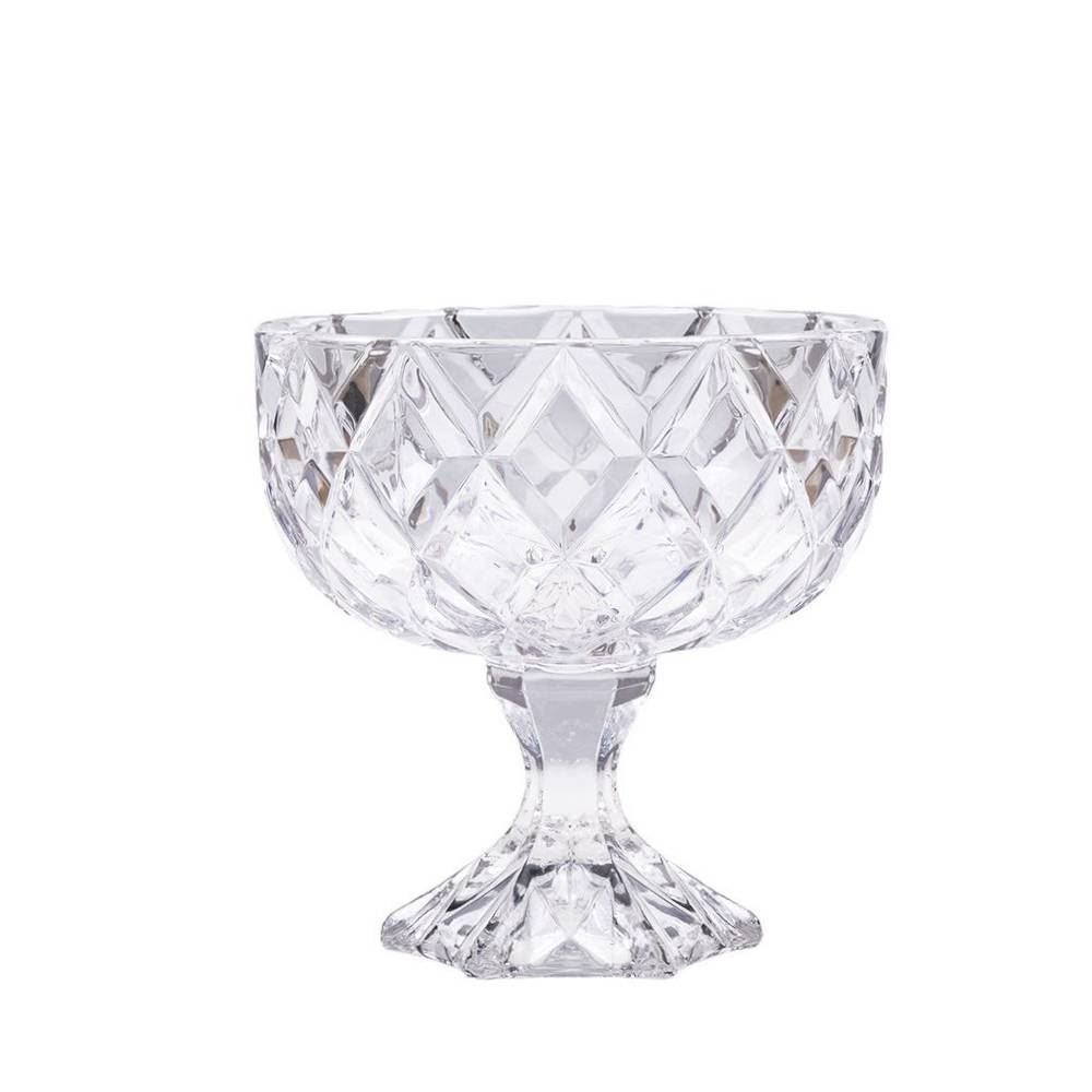 Centro de Mesa com Pé Deli 18Cm Lyor - Cristal