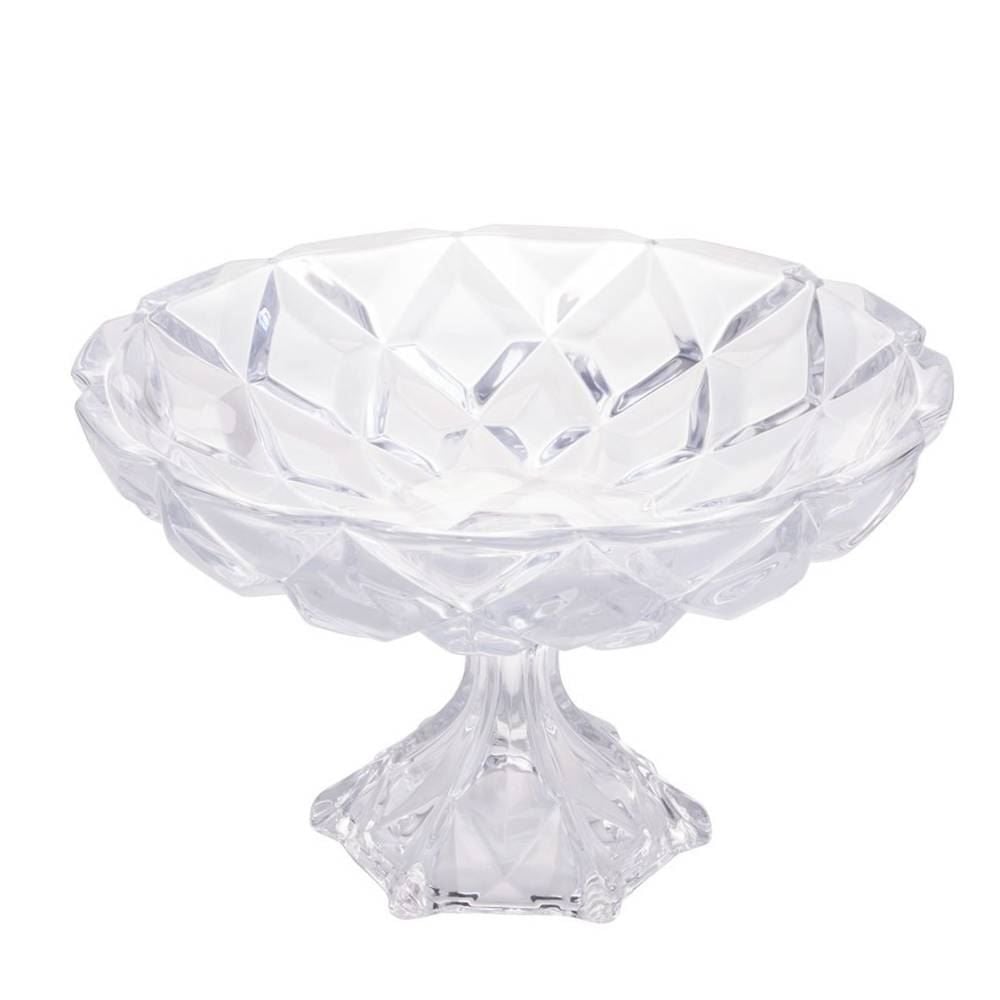 Centro de Mesa com Pé Lyor Deli 32,5Cm - Cristal