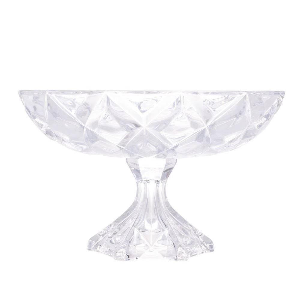 Centro de Mesa com Pé Lyor Deli 32,5Cm - Cristal