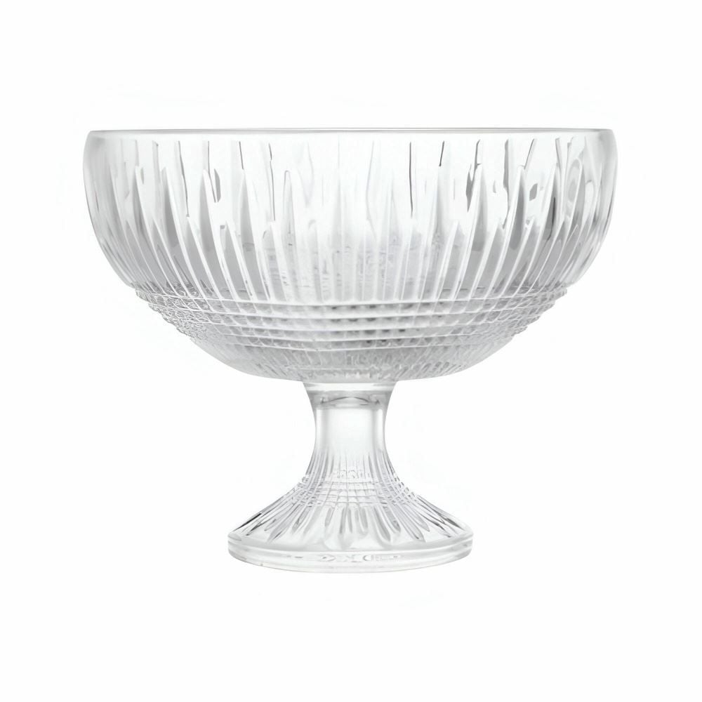 Centro De Mesa Com Pé Queen Wolff 25 Cm - Transparente