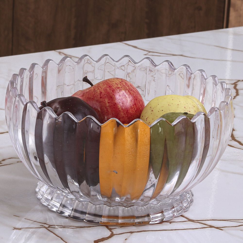 Centro De Mesa Cristal Geneva Wolff 22Cm - Transparente